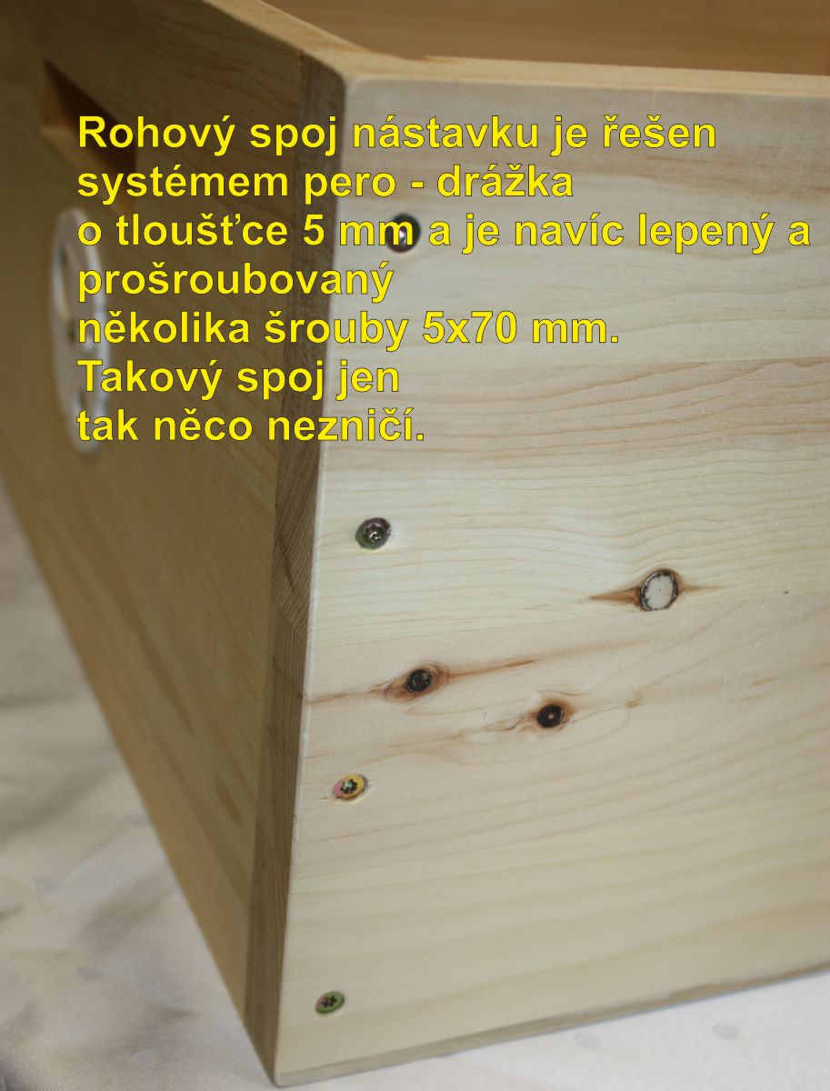 Nástavek 39x17 - celodřevěný